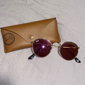 RayBan Round Flash Sunglasses